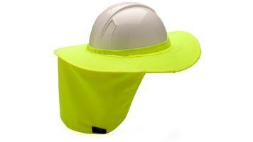 Сонцезахисний козирок для каски з накидкою для шиї Pyramex HPSHADE30 (Hi-vis Lime) PM-HHBRIM-LM фото