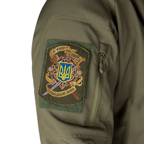 Шеврон/липучка "Я живу на своїй, богом даній, землі" Olive 6597 фото