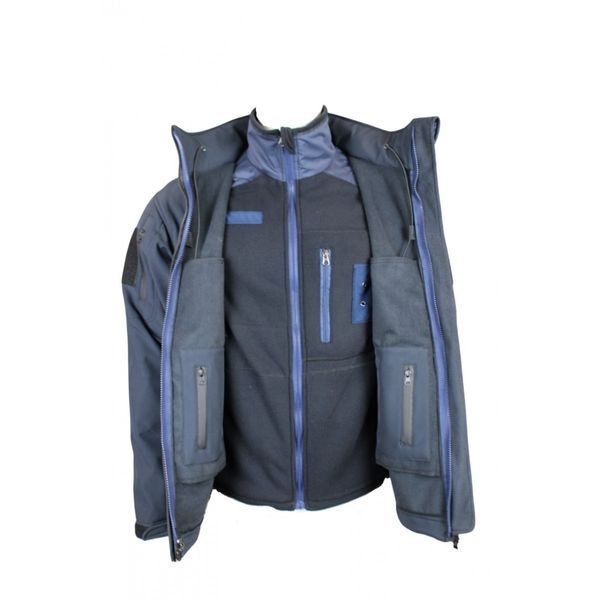 Куртка Soft Shell с подстёжкой Темно-синяя 3578219 фото
