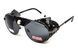 Окуляри захисні Global Vision Aviator-5 GunMetal (gray), сірі в темній оправі зі з'ємним ущільнювачем із синтетичної "шкіри" GV-AVI5GM-GR фото 1